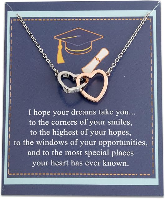 BNQL Graduation Necklace College Graduation Gifts for Her 2022 High School Graduation Jewelry Necklace Inspirational Gift for Graduates Student