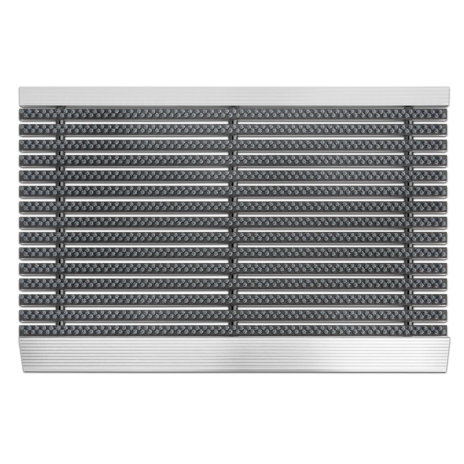 Karat Profi Brush - Grey High Performance Entrance Mat, Scraper Brush Doormat For Indoor And Outdoor Use, Dirt Trapper Mat Shoe Scraper Door Mat (, 40 X 60 Cm)