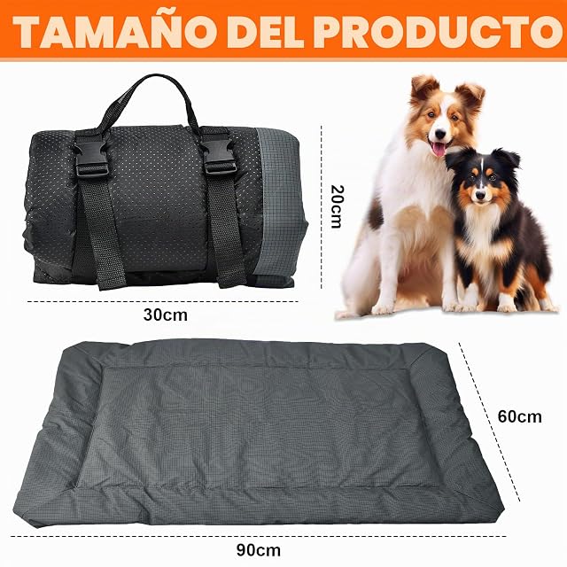 Foto 2 de 7 de VGECEE Cama Perro Mediano y Pequeño Antideslizante y Antiestres Colchon Perro Mediano Alfombra Perro Cama…