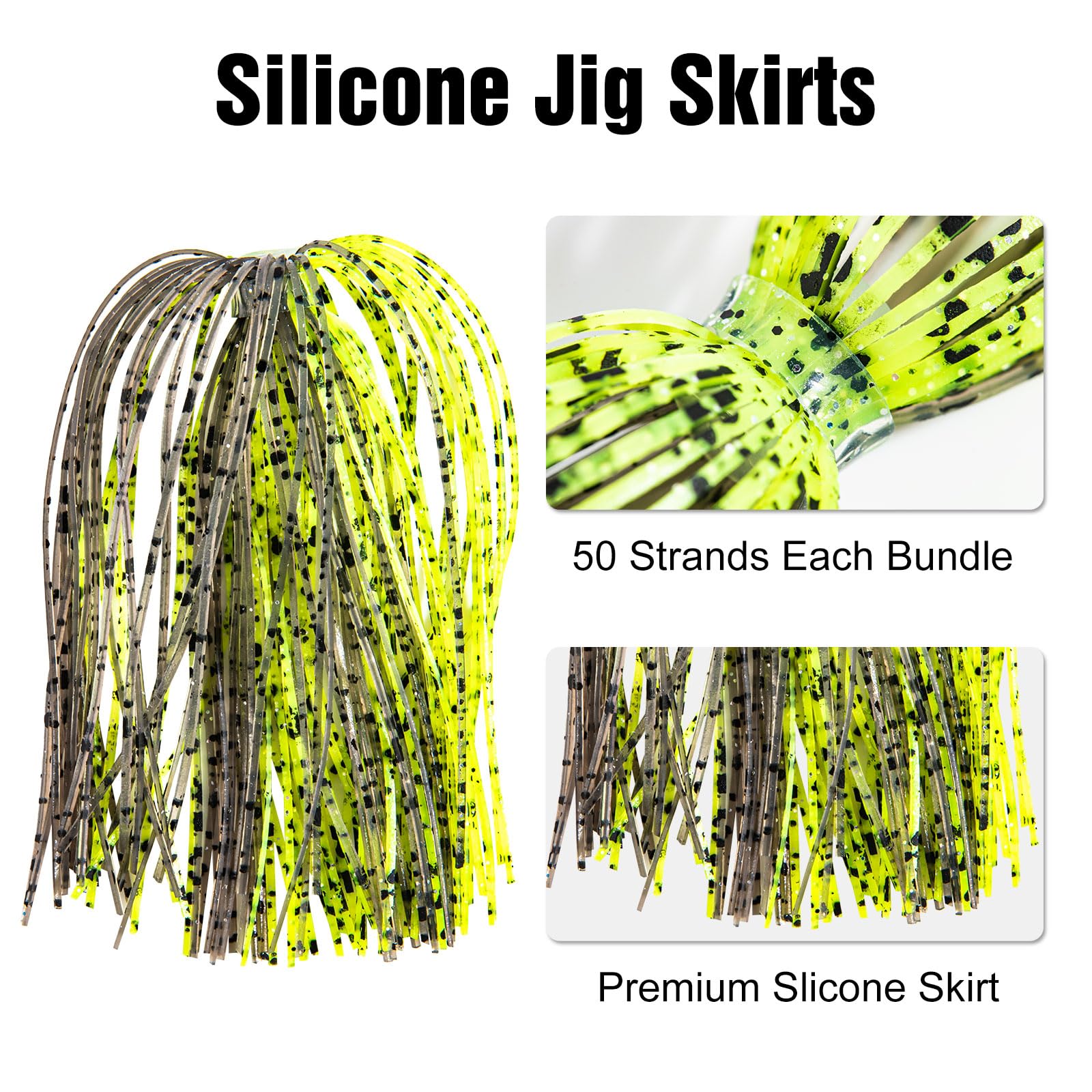 16 Color Silicone Skirt Legs For Fly Tying - Pre-Sorted Bundles For Jigs, Spinnerbaits, Fishing Lures