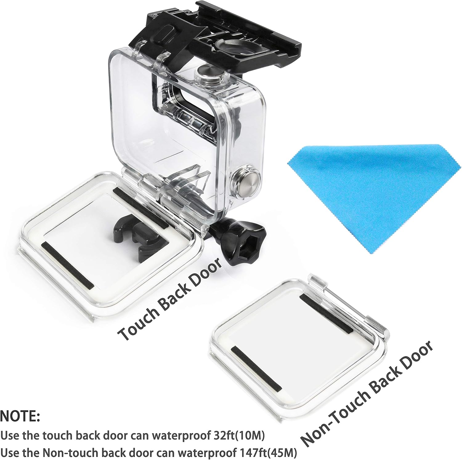 Suptig Case Housing Waterproof Case for Gopro Hero 7 Black Gopro Hero 5 Gopro Hero 6 Gopro Hero 2018 Action Camera Waterproof 147ft(45Meters)