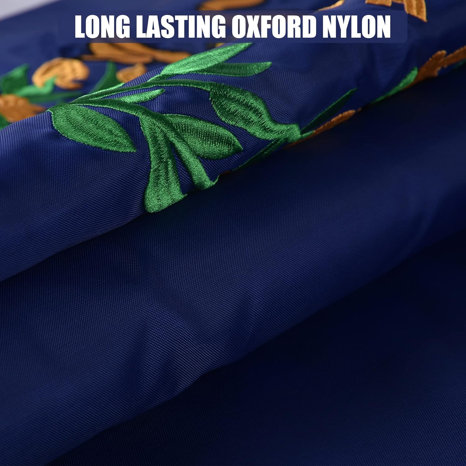 Nevada State Flag 3x5 Ft, Deluxe Full Embroidered Heavy Duty 100% Polyester Durable NV Outside Flags, Indoor/Outdoor, Sewn Stripes and Brass Grommets - Image 3