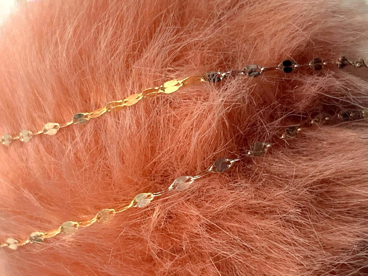 45 cm 10 Karat Twisted Ironed Florentine Gold Chain