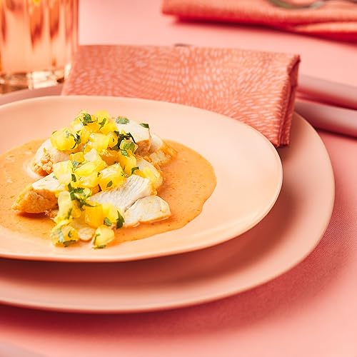 Miniatura 3 de Stone lain Delilah - Juego de platos de ensalada de 6 piezas, porcelana, melocotón