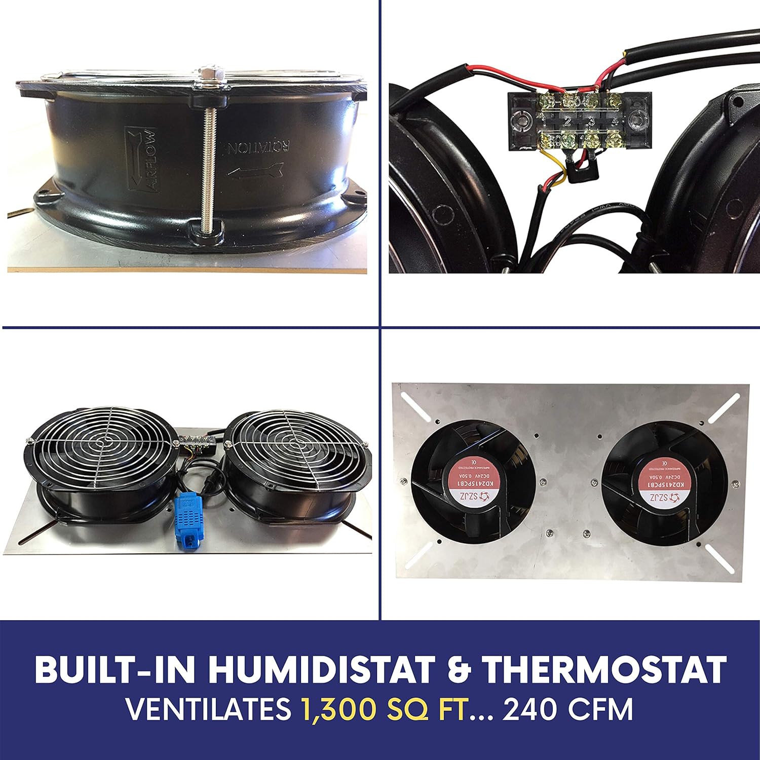 Blасk Frіdау - 70% оƒƒ Remington Solar - Foundation and Crawl Space Ventilation Fan (6 x 6.75 x 2.75”) for Any Home – Automatic Temperature Control, Fights Condensation and Moisture in Your Home’s Basement, Garage or House