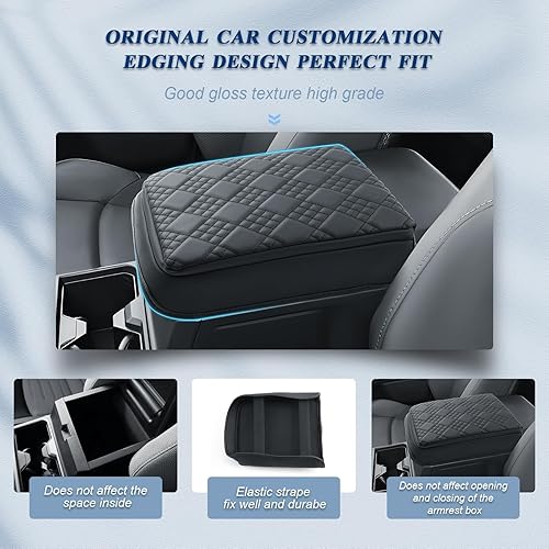 Vista 92 de BIBIBO Funda para reposabrazos de consola central Subaru Crosstrek 2024, cojín para reposabrazos 2023 2024 Subaru Crosstrek /2024 Subaru Impreza