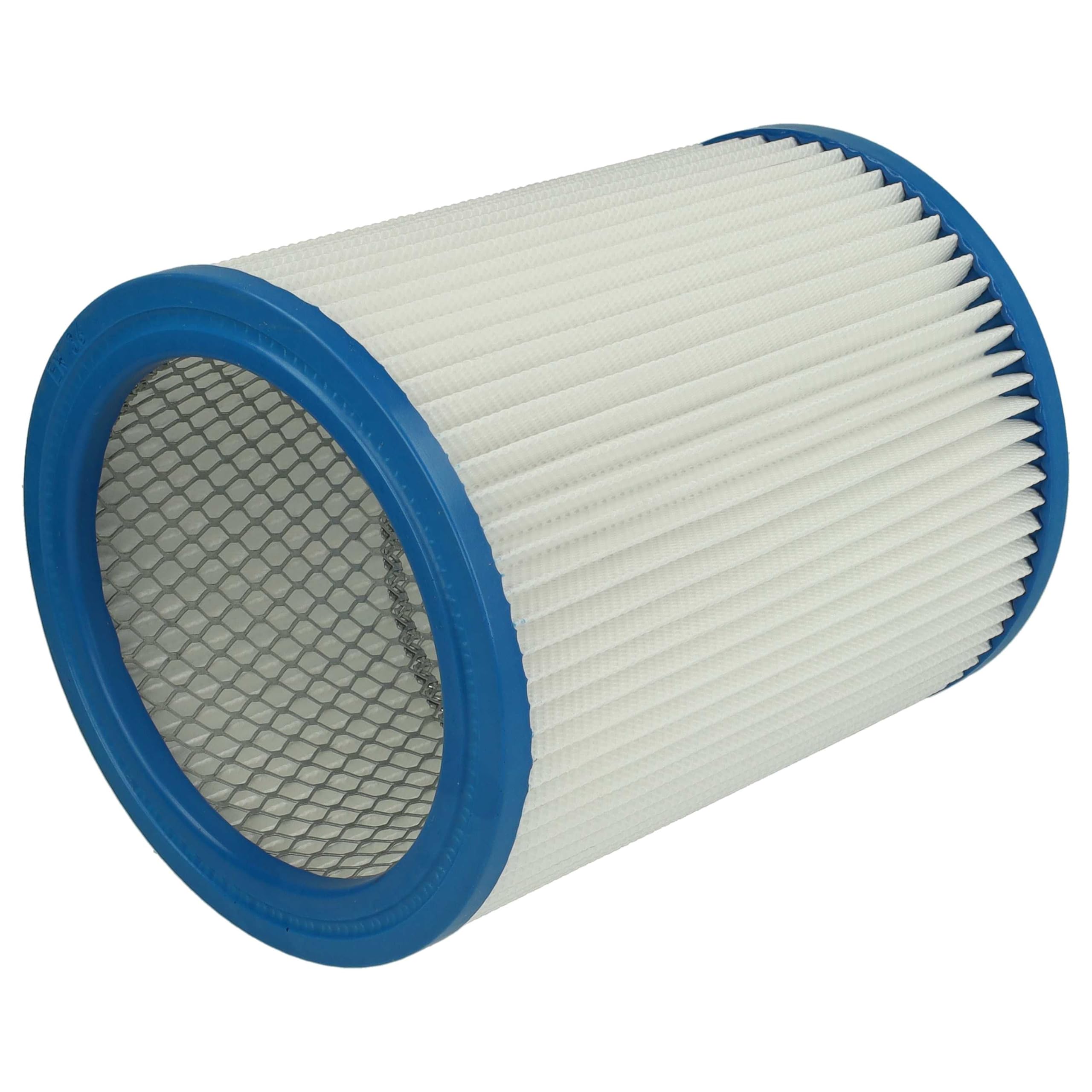 vhbw 4x Filtro plisado compatible con Fein Dustex 40, 25 aspiradora - blanco lavable