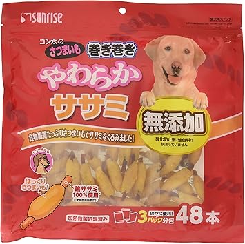 Amazon ゴン太のさつまいも巻き巻き やわらかササミ 48本 犬用おやつ ゴン太 ジャーキー 通販