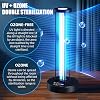 Ozone UV Light, UV Light Sanitizer with Remote Control, 3 Gear Timer UV Disinfection Light, UVC Light Sterilizer, Timer Automatic Ultraviolet Light Sanitizer for Home, Office, School (72, Watts) [Energy Class A]