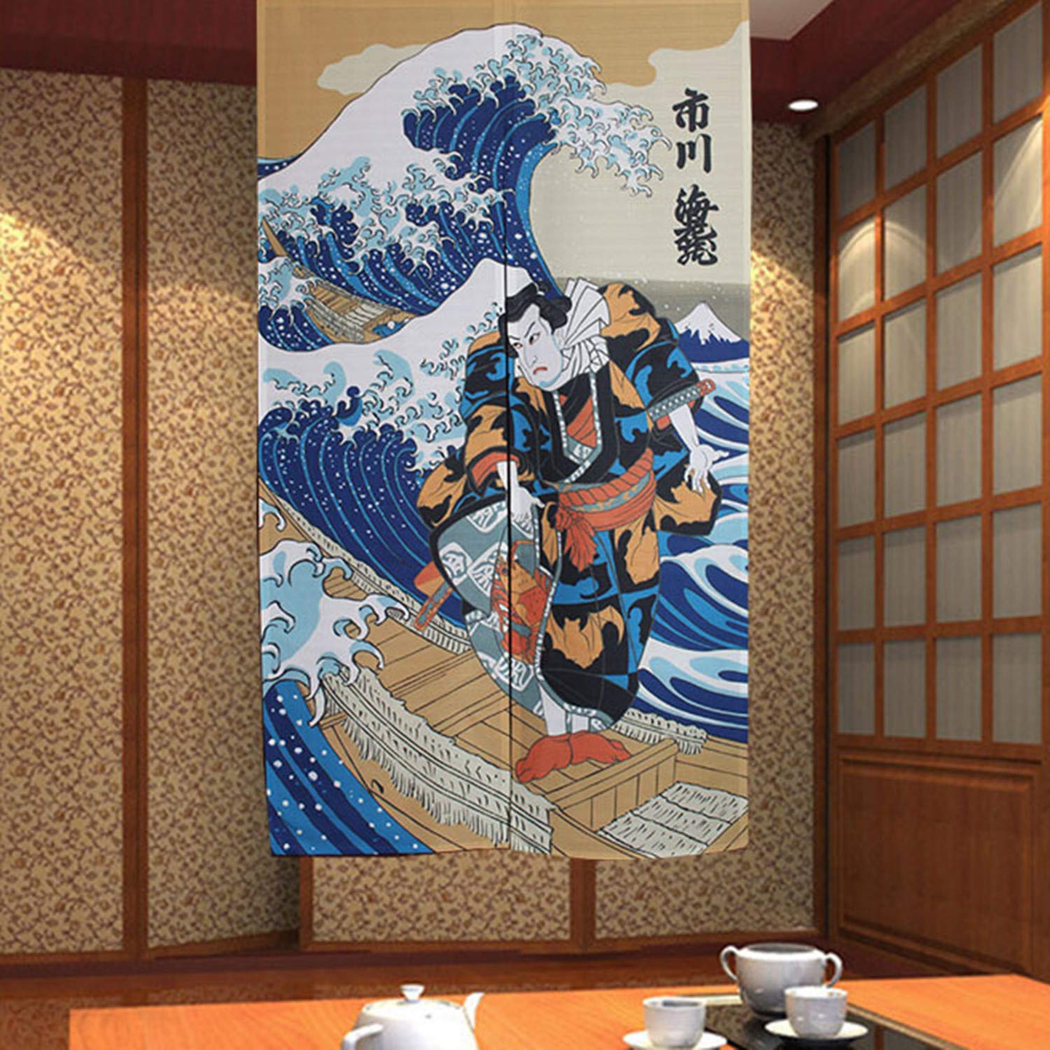 Edress Noren Japanese Doorway Curtain Curtains Fishes Door (Style 77)