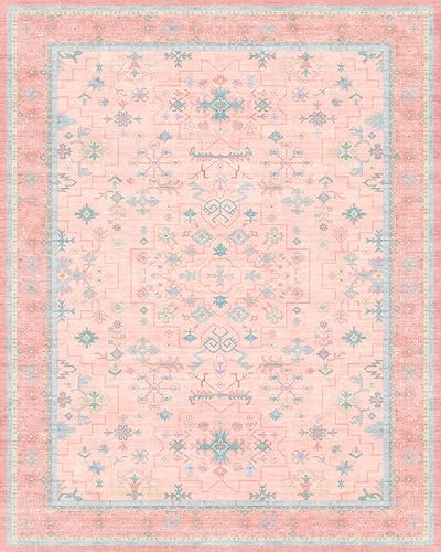 Miniatura 745 de Alfombra Boho Negra para Sala de Estar - Alfombra de Área Lavable de 10x14 Pies, Alfombras de Comedor para Debajo de la Mesa, Alfombra Suave de Pelo