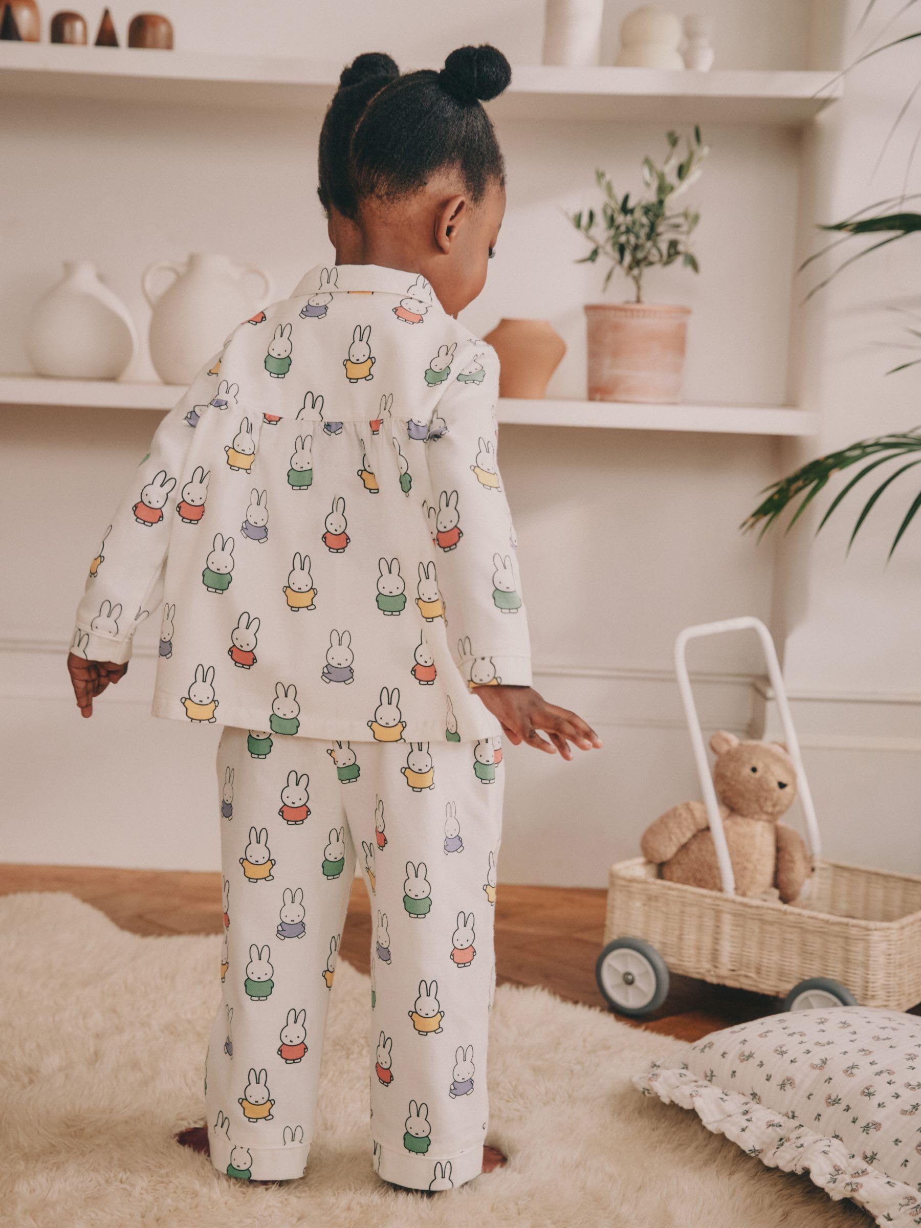 NEXT Ragazza Pigiama con Bottoni Miffy | Bambino, Standard, Mid Rise, Pull On, 100% cotone