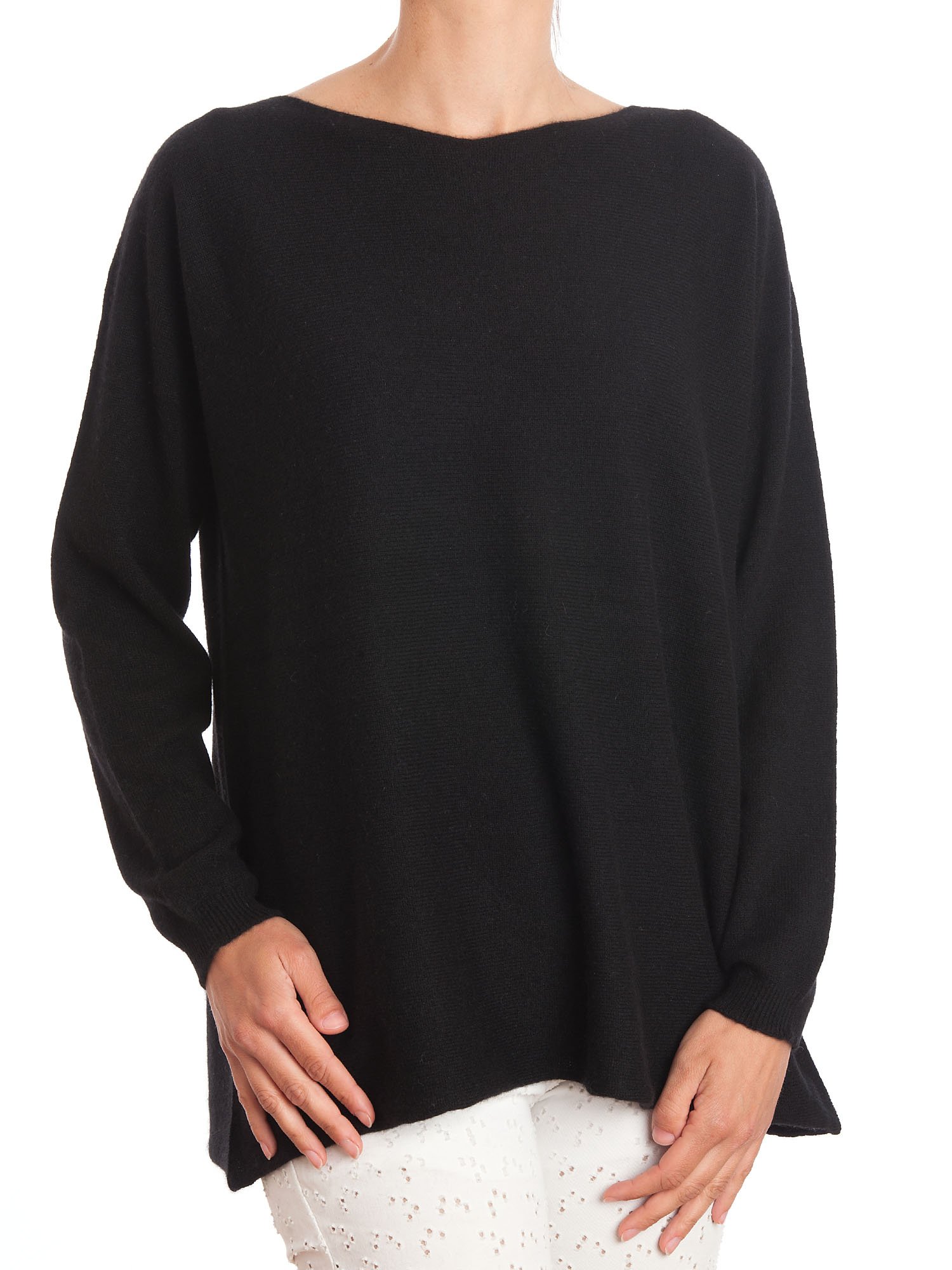 Dalle Piane Cashmere Damen Maxi Pullover 100% Kaschmir | Feiner Oversize-Strick für Büro, Alltag und Abend, Herbst und Winter, Einheitsgröße, Geschenk für Sie, Made in Italy