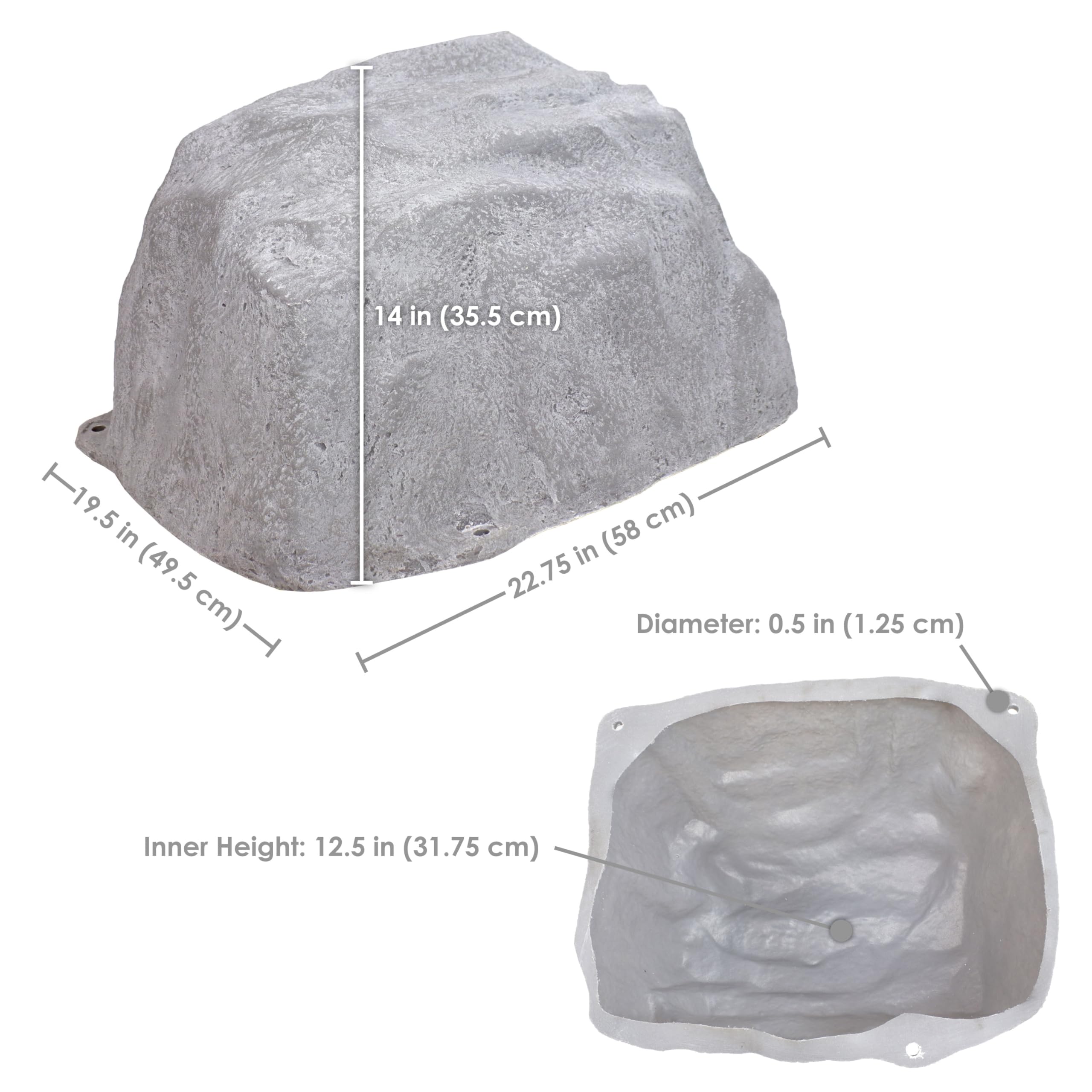 Plastic Rocks To Cover Utilities DekoRRa Mock Rock Model 118 Fake Rock