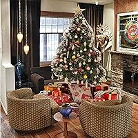 Vista 4 de Emopeak 24 bolas decorativas para árbol de Navidad, 4 estilos inastillables, decoración de árbol de Navidad, esferas colgantes para decoración