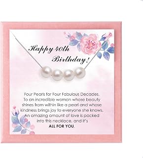 Birthday Pink Pearl Necklace - Natural Freshwater Elegance in S925 Sterling Silver!