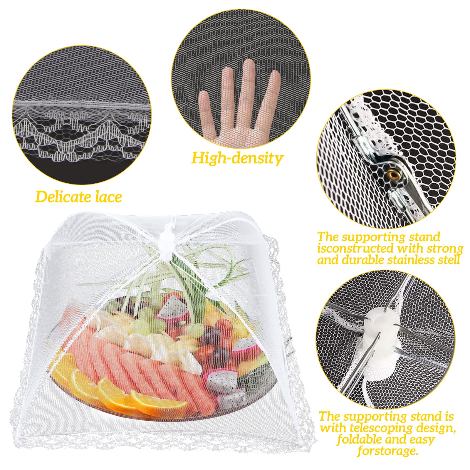 Cloche Alimentaire Pliable En Tentes De Protection Alimentaire Maille