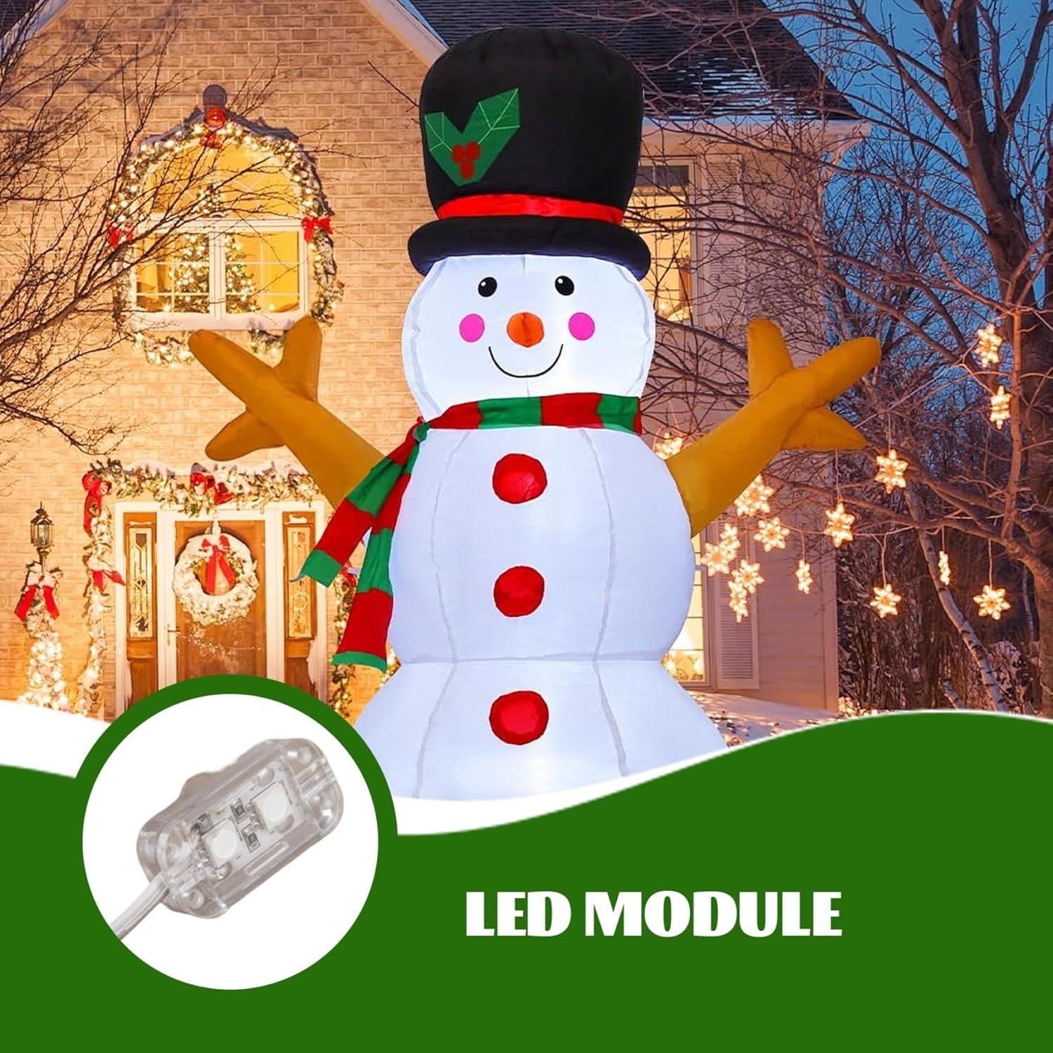 LED Module, Waterproof 5led Inflatable Light Strip, Plastic Small LED Light with 9.8ft Cable Inflatable Light Light Strip