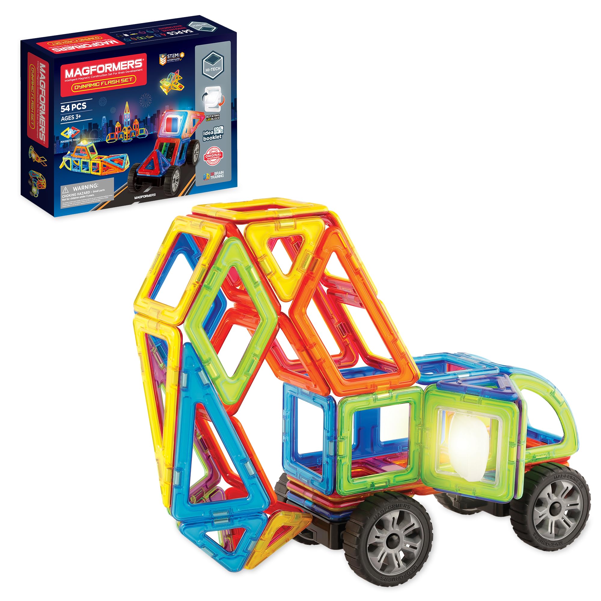 MAGFORMERSの3D MAGNETIC BLOCKS 90ピース Magformers Creative 90 Magnetic Building Blocks Toy. STEM