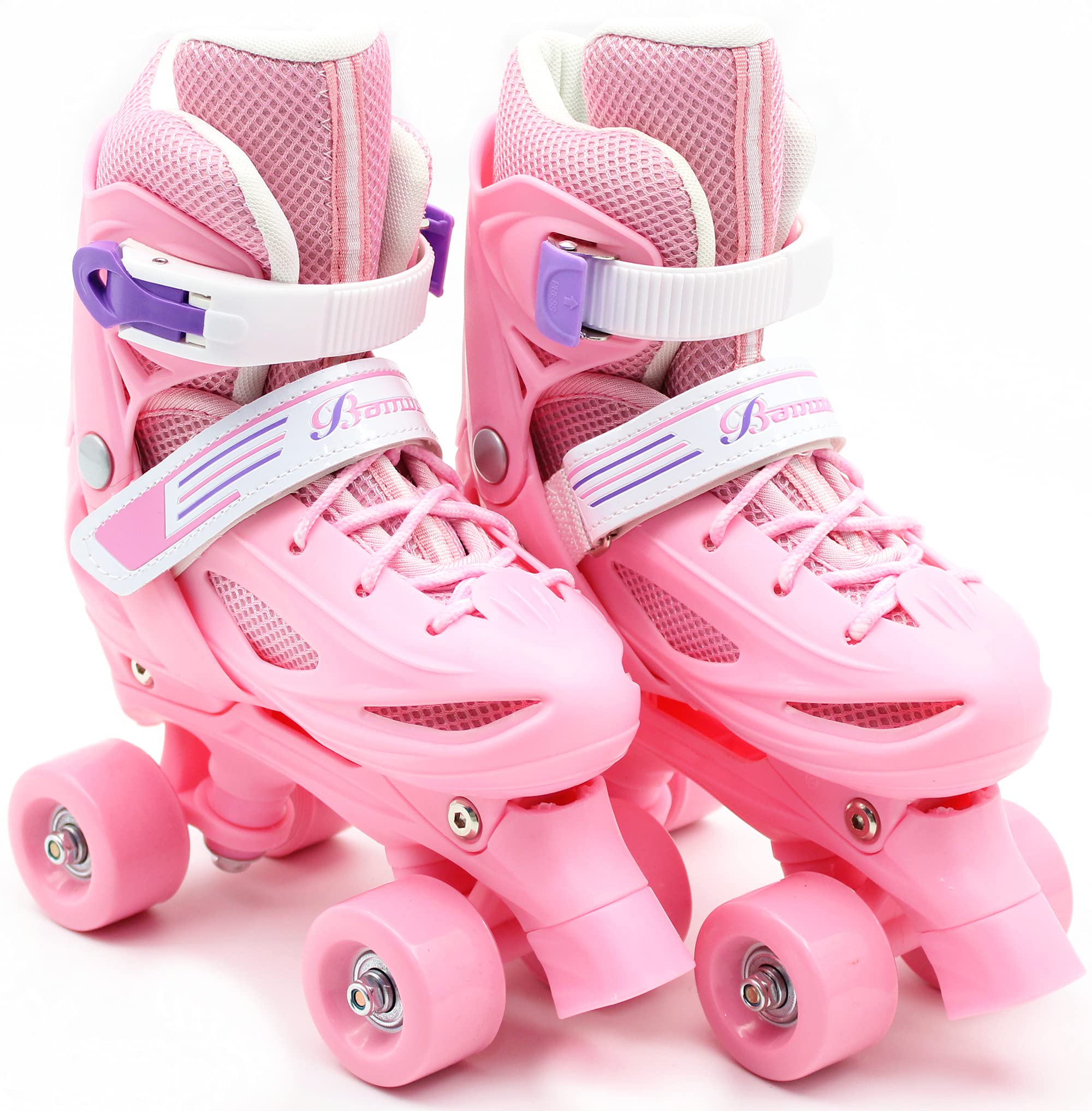 Roller Skates Adjustable Size Double Row 4 Wheel Skates for Outdoor Indoor Children Skates for Boys And Girls 3 Colors 3 Sizes for Choose