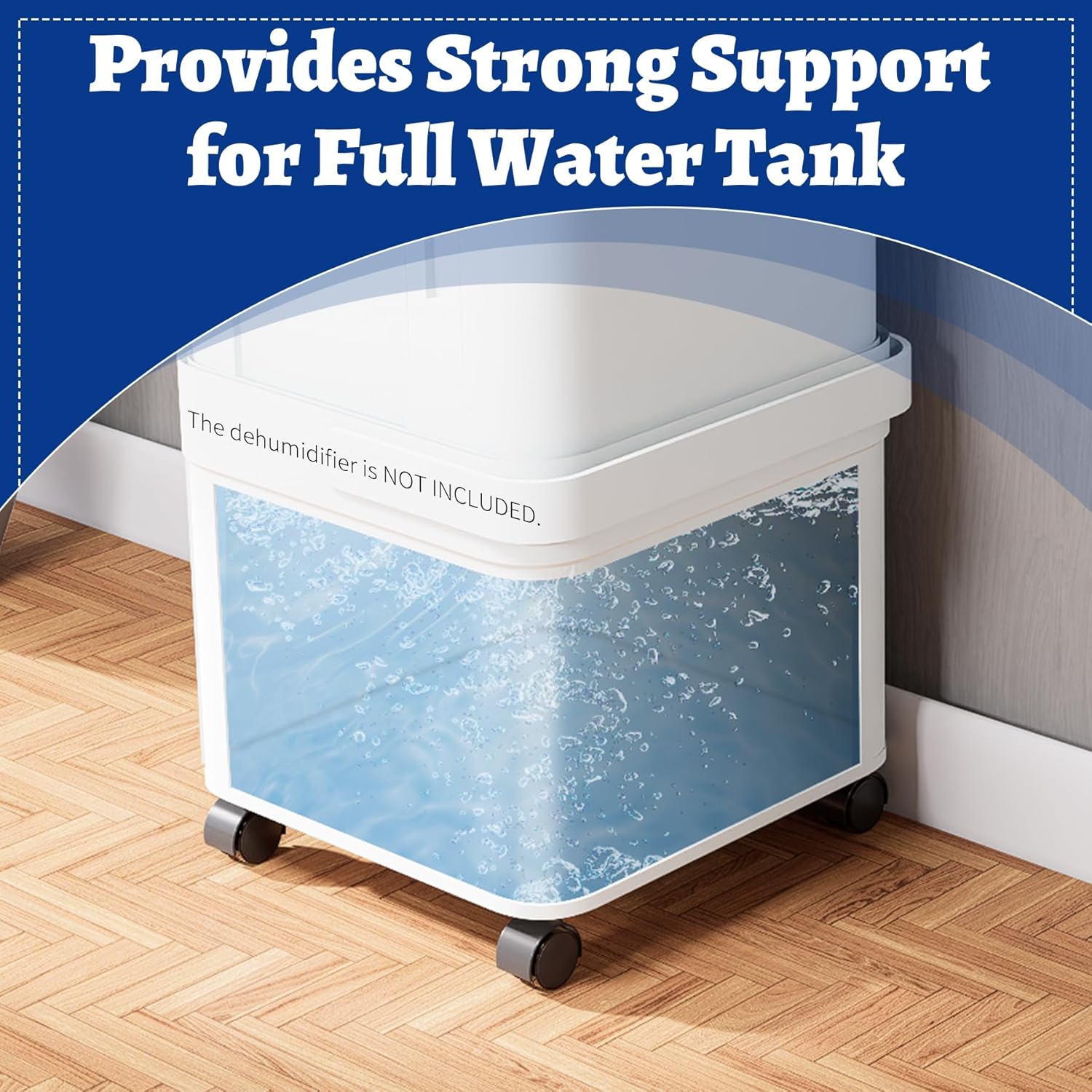 Dehumidifier Wheel Kit Compatible with Midea Cube Dehumidifier, Easy-Move Wheel Casters for Basement Dehumidifiers Mobilization, Replacement Wheel Accessories, 4 Pcs, Black