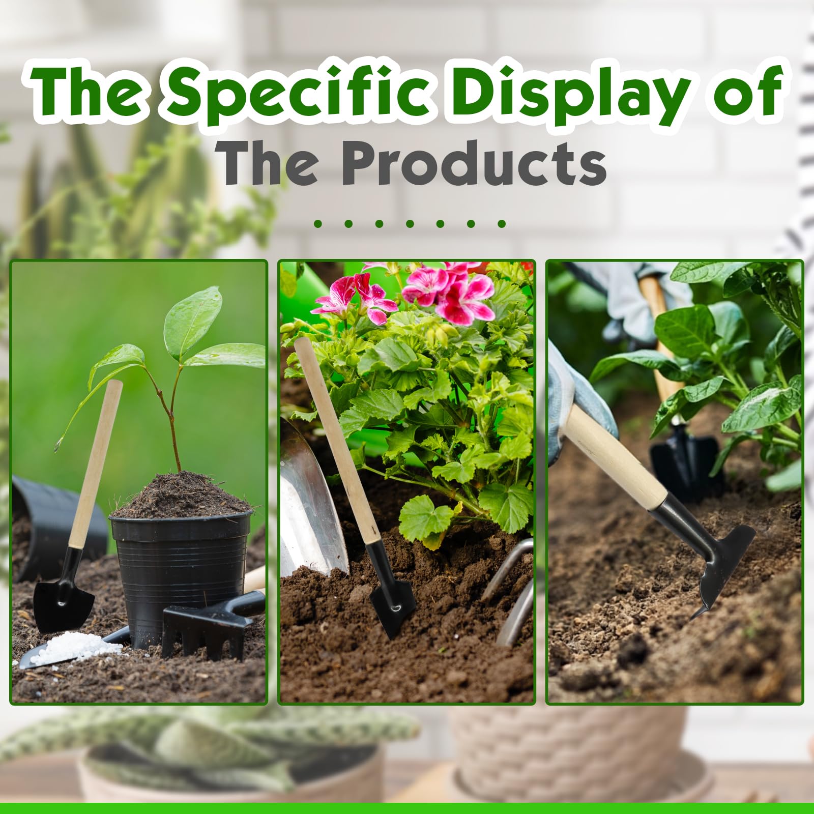 Set di 6 mini attrezzi da giardinaggio portatili da giardino