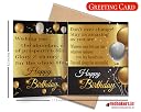 redbakers.in Happy Birthday Chocolate Gift Box & Greeting Card Combo Gift pack (TIKGolden) gallery image