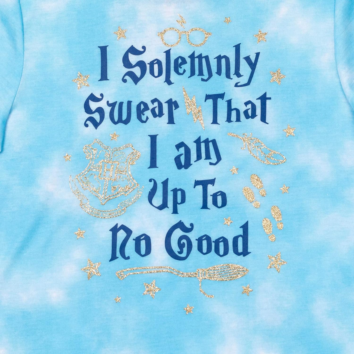 Harry Potter Gryffindor Hufflepuff Ravenclaw Slytherin Girls Pajama Shirt and Shorts Sleep Set Little Kid to Big Kid - Image 5