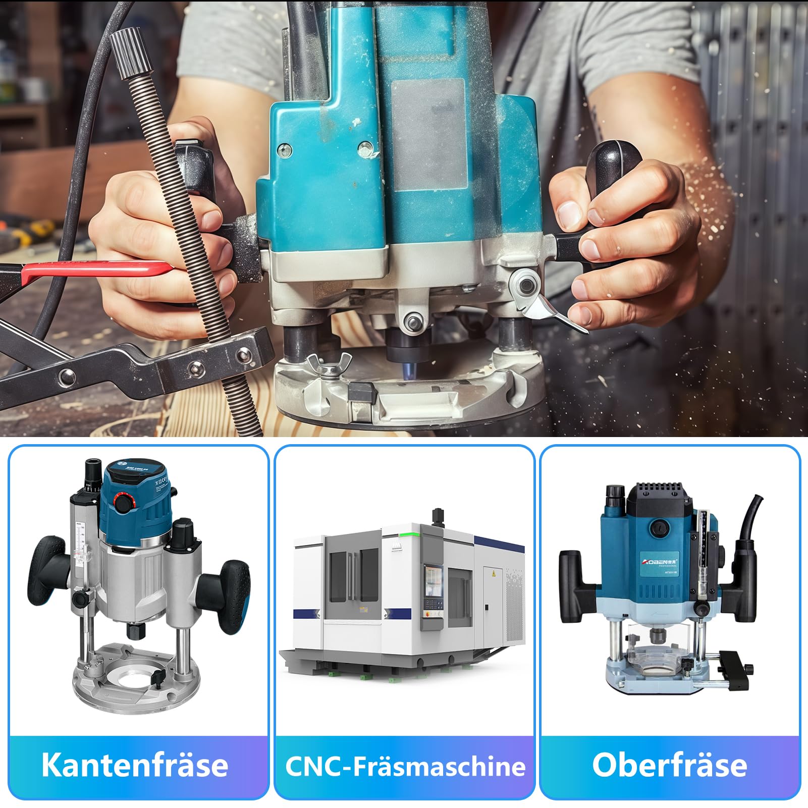 Spiral Flush Cutter 8 mm Shank, Up & Down Compression Cut Flush Trim Bit, 35 mm Schneiddurchmesser, 80 mm Schneidlänge Spiral Rilte Doppelkugellager Holzschneider