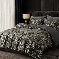 Vista 108 de PHF - Juego de funda de edredón de terciopelo auténtico tamaño individual, juego de funda de edredón ultra suave y transpirable de 2 piezas