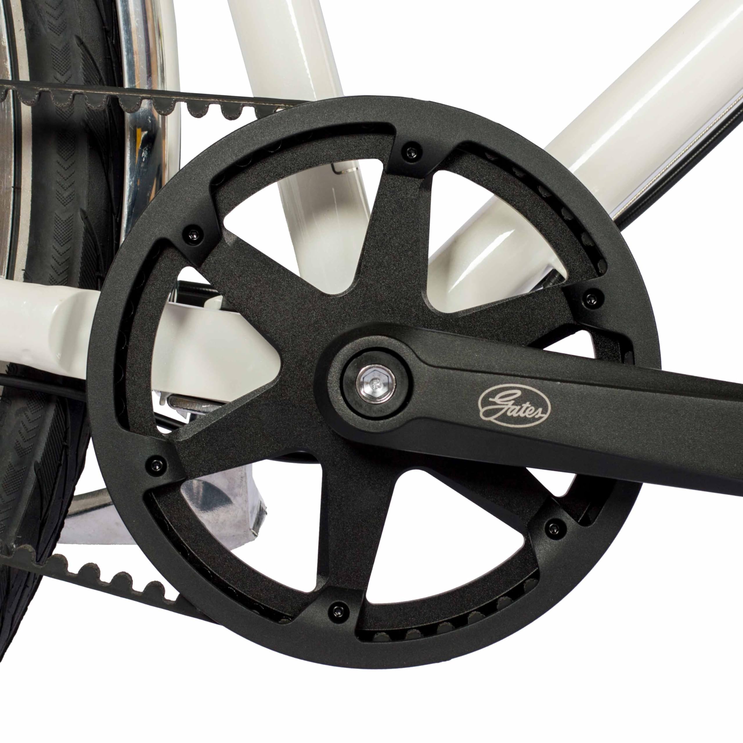 Airtracks 28 Zoll Damen Urban Bike City Fahrrad Street CrMo Gates Carbon Drive Belt Shimano 7 x Gang Nexus Weiß - Rahmenhöhen 50cm, 53cm - Modelljahr 2026