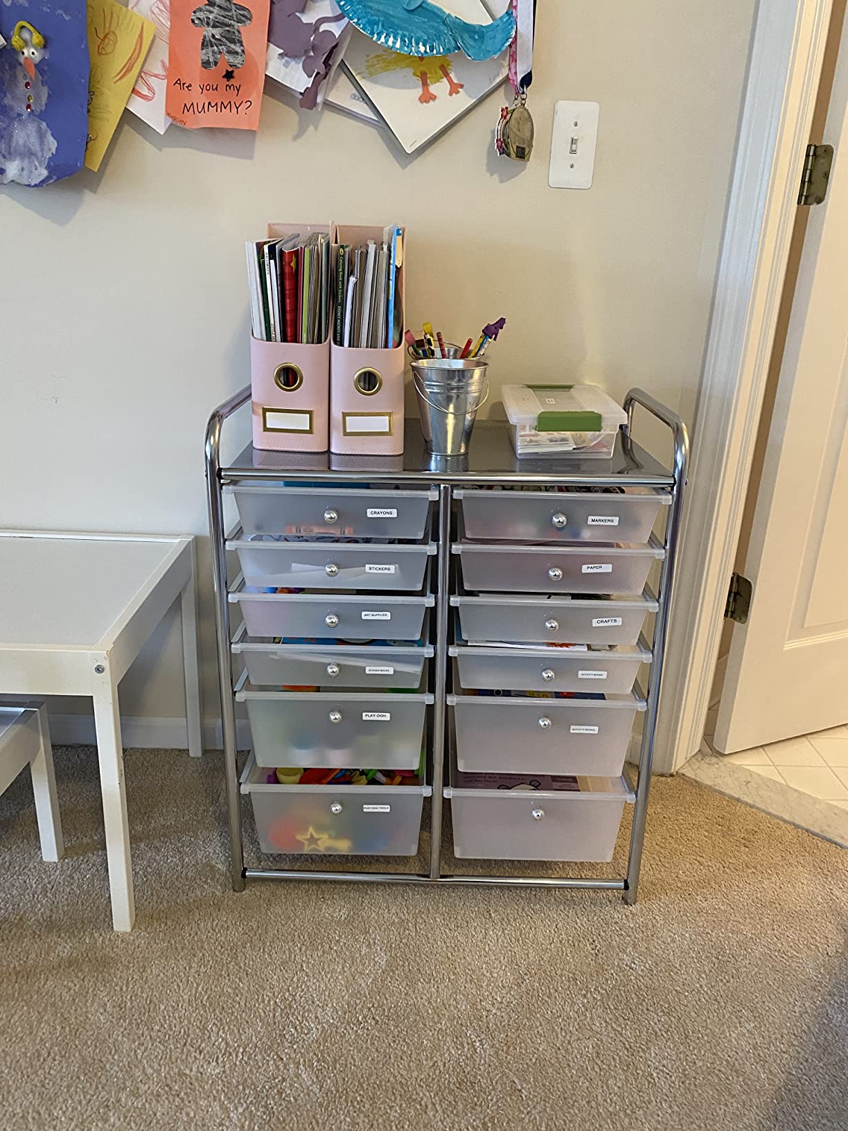17/mo Finance HoneyCanDo Rolling Storage Cart and Organizer with