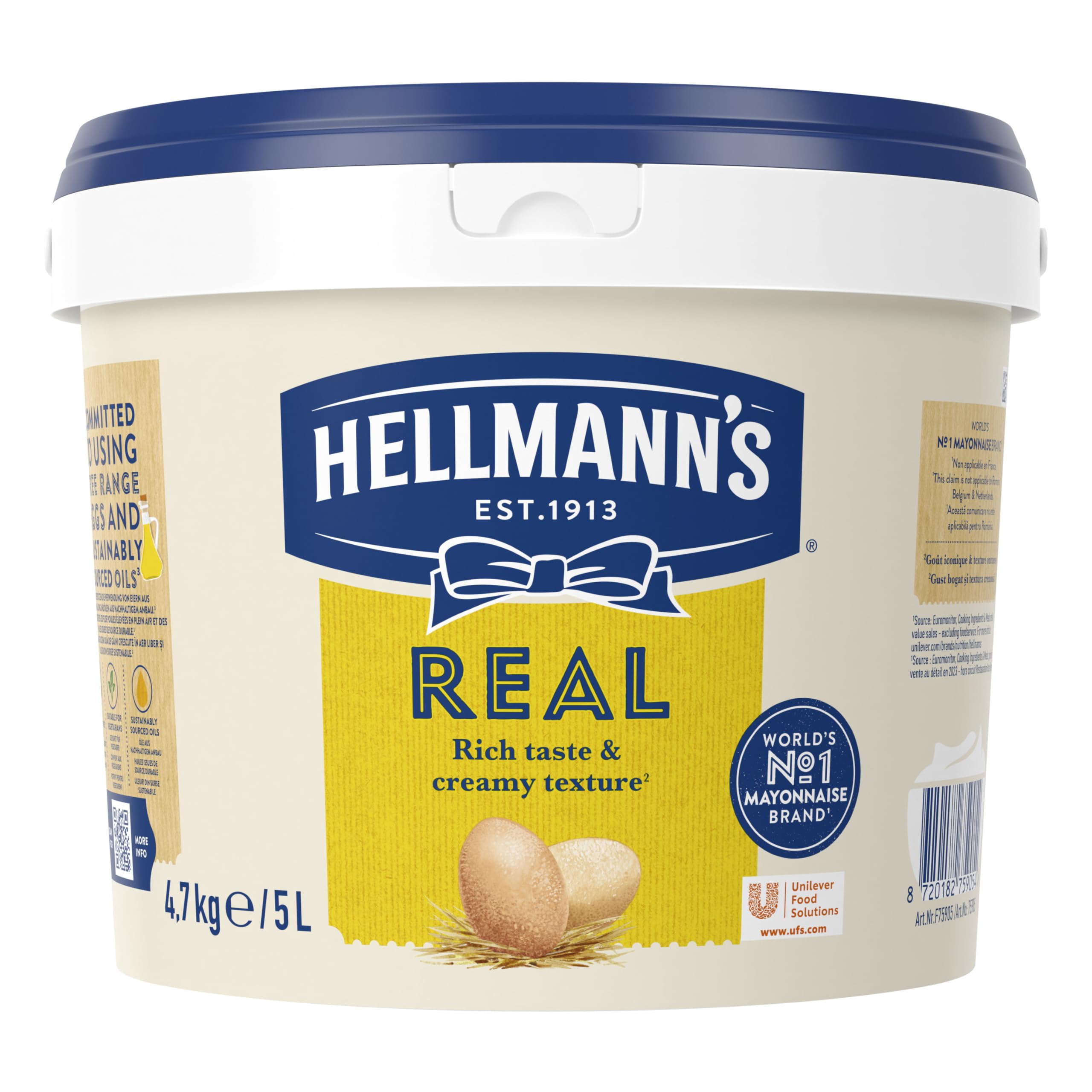 Hellmann's Mayonnaise Seau 5l