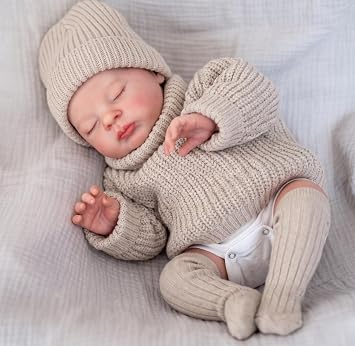 Pinky Reborn Baby Dolls 19 Inch Realistic Doll Newborn Baby Doll Reborn Vinyl Dolls Bebe Toy for Kids Age 3+
