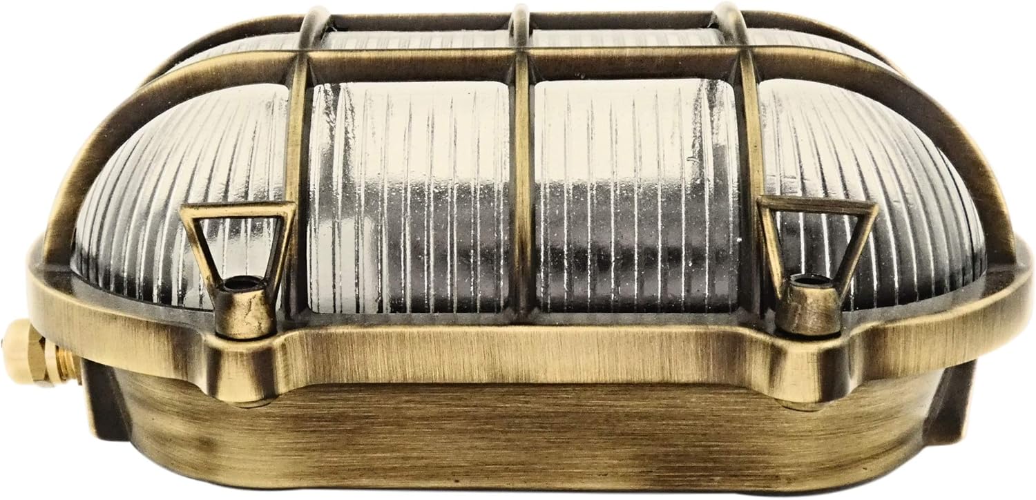 Outdoor Lighting Outdoor Wall Lights Tilbury Brass Bulkhead Oval Outdoor Waterproof lamp Light