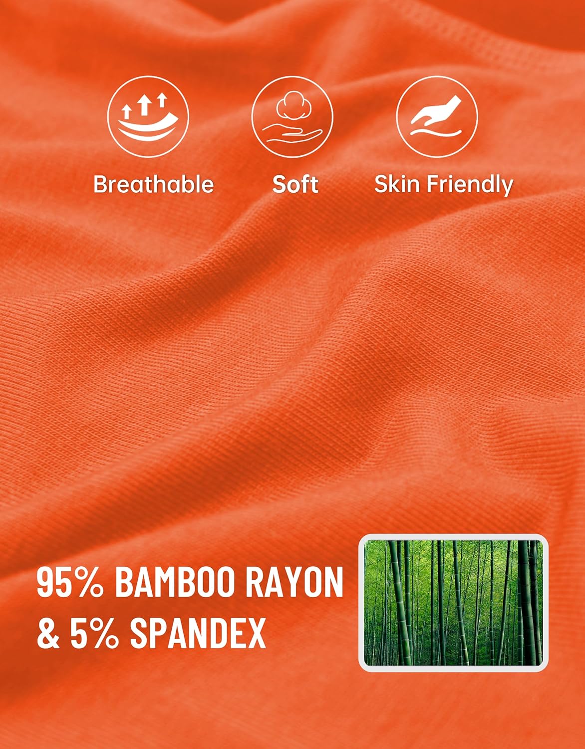 COLORFULLEAF Men's Underwear Boxer Briefs Rayon Made From Bamboo Underwear for Men Suport Pouch With Open Fly - Image 3