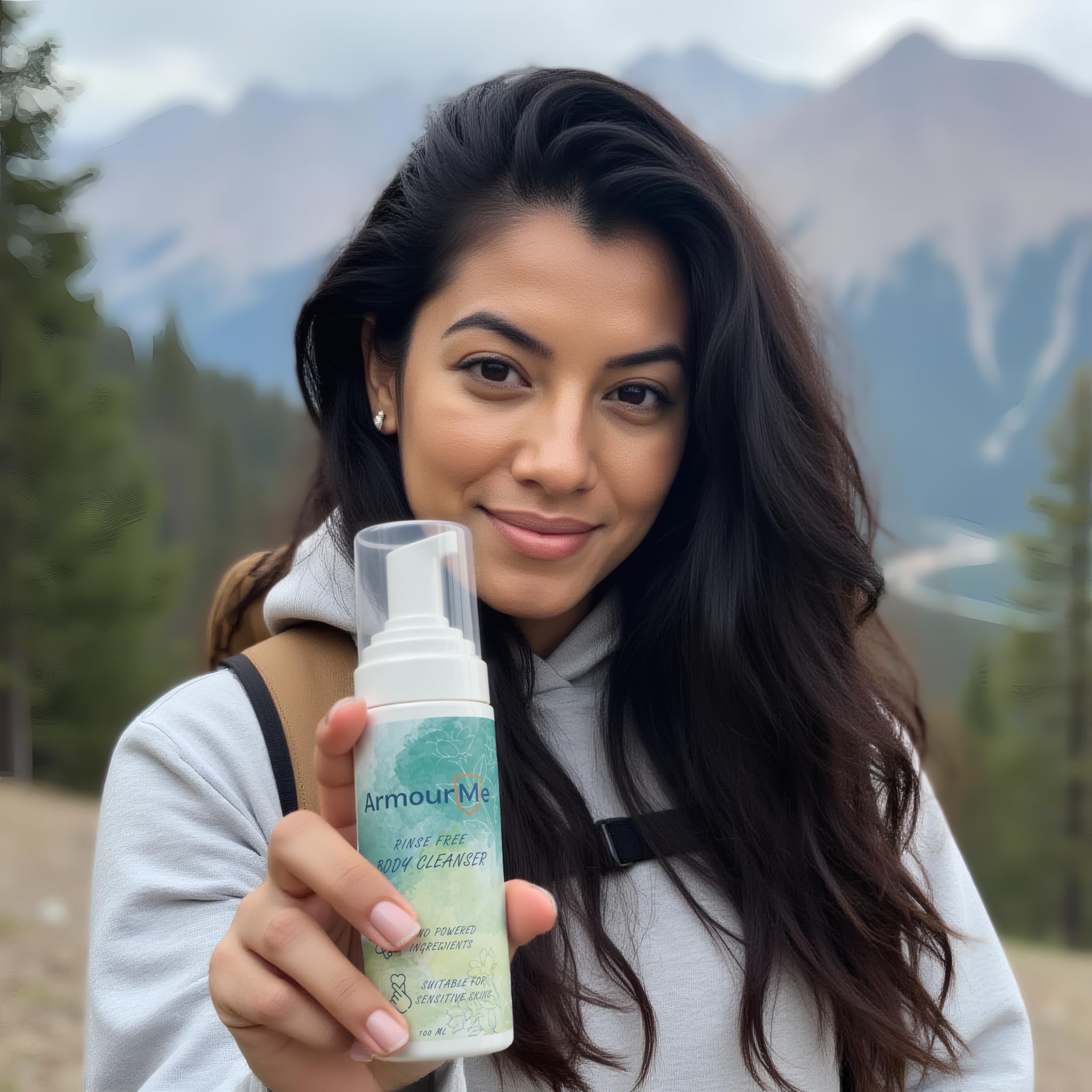 ArmourMe Waterless Body Wash | Body Cleanser | Full Body Cleansing Foam That Also Moisturizes and Protects Skin | With Vitamin E and Aloe Vera Extract | Wipe Away Cleanser (100 ML) 4