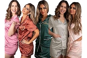 Personalized Bridesmaid Pajama Sets (Set of 4)