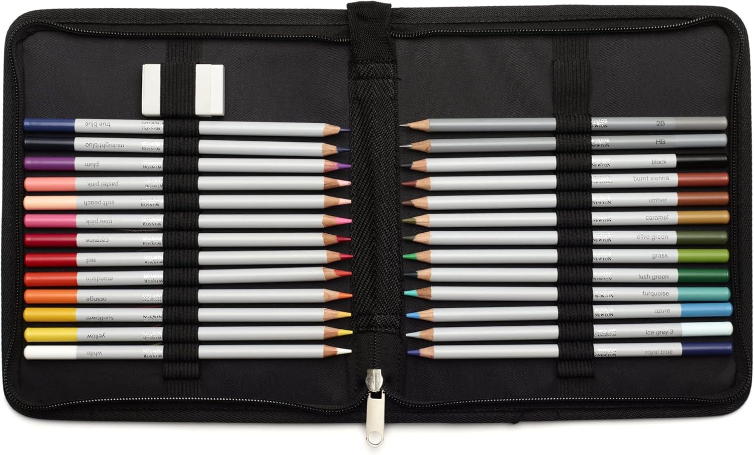 Winsor & Newton 2090004 27 Piece Gift Set for Sketching Illumination, Drawing for Artists with 24 Colouring Pencils