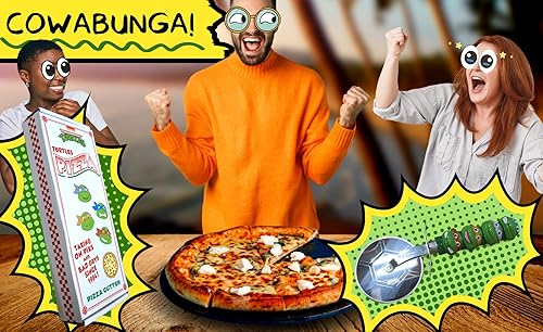 Miniatura 9 de Teenage Mutant Ninja Turtles Cortador de pizza Cortador de pizza TMNT Cortador de rueda de pizza TMNT Suministros de fiesta de pizza TMNT Con
