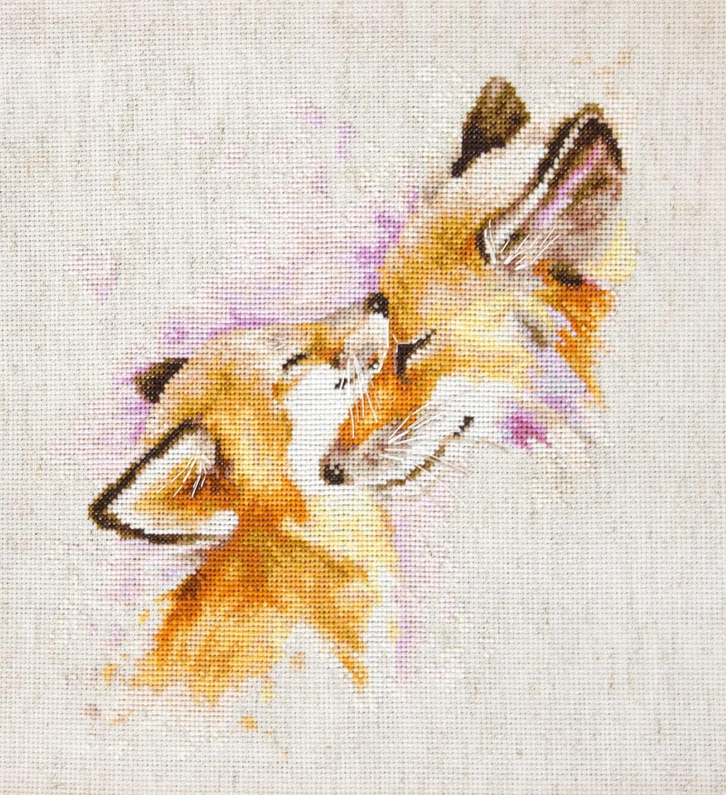 Cross Stitch Kit Luca-S - Foxes B2312