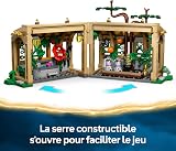 LEGO Harry Potter Le Château De Poudlard : Le Cours De Botanique - Jeu De Construction Modulaire - Minifigurines De Neville, Hermione & Prof. Chourave - 3 Mandragores - Cadeau Fille Dès 8 Ans 76445 - 3