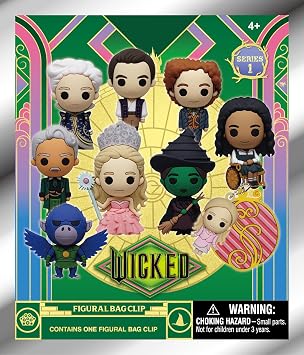 Wicked Series 1 5" Collectible Bag Clip Blind Bag ONE Random Figure Movie Musical Character Keychain/Backpack Accessory | Official Licensed Merchandise