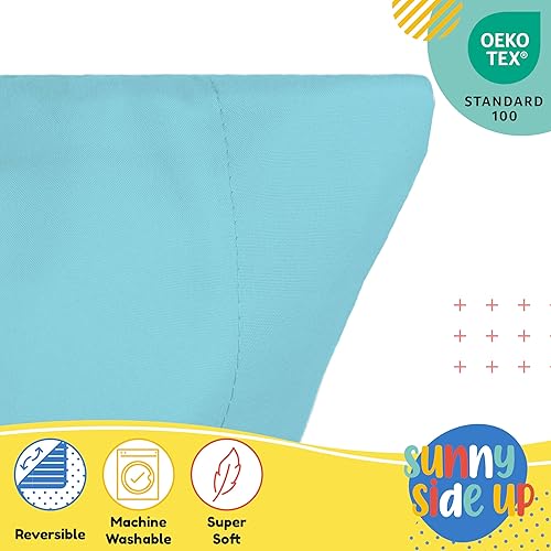 Miniatura 4 de Sunny Side Up Magic Castle - Juego de 2 fundas de almohada reversibles, fundas de almohada de doble cara, ropa de cama de princesa súper suave para