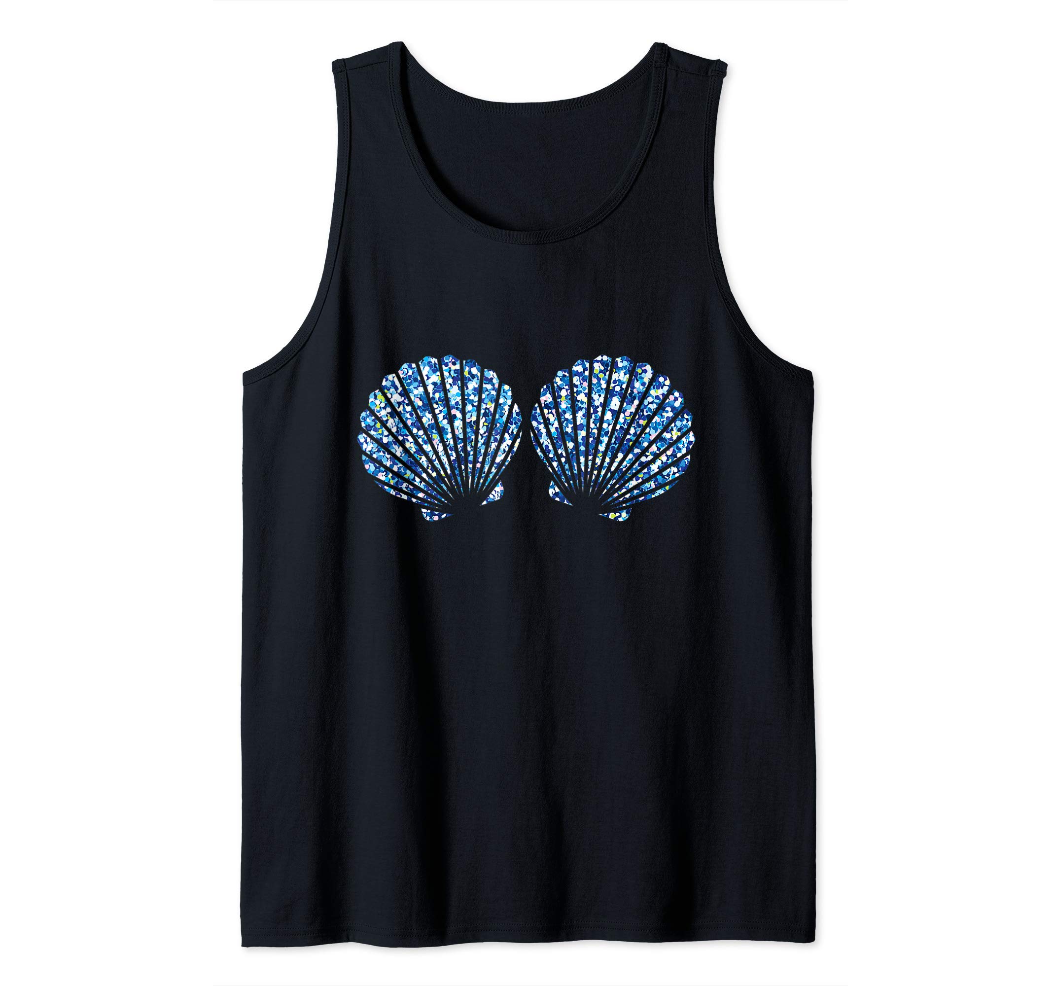 Blue Shells Mermaid Bra Halloween Costume Tank Top