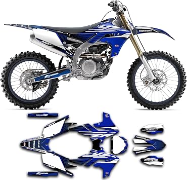Custom Decal Kit for 2019 2020 2021 2022 2023 YZ450FX YZ450 FX, Blue White, YMYZF25194518N002-KO