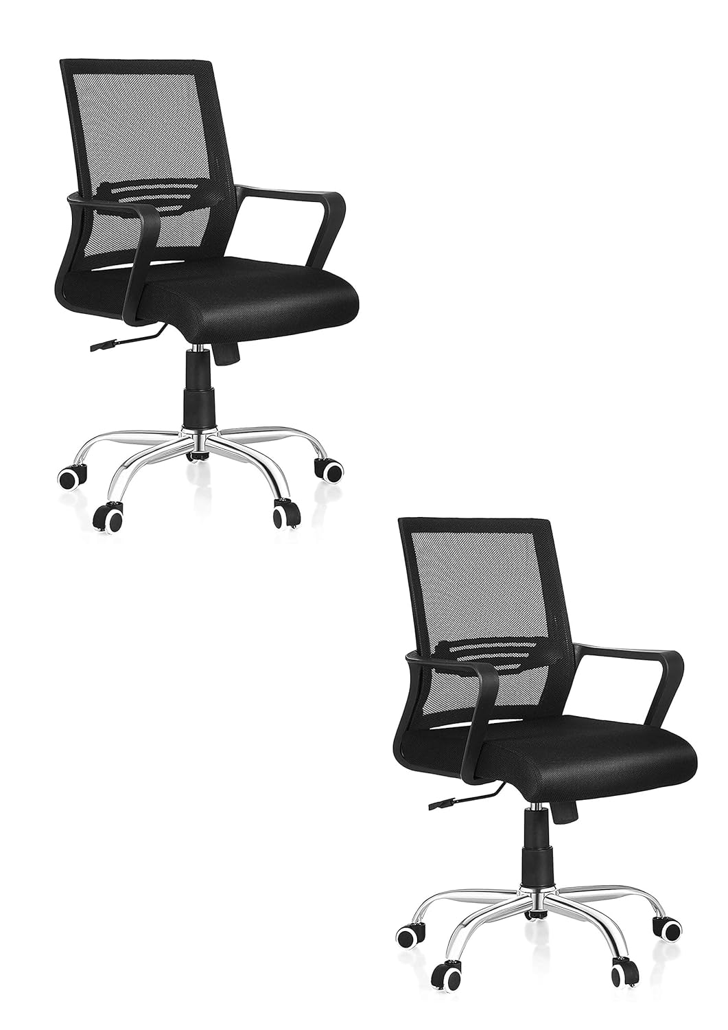 Trends Pack of 2 High Mesh Office Chair for Work Places and Home with