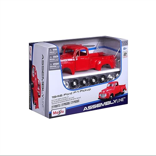 Miniatura 11 de Maisto Línea de montaje 1:24 1948 Ford F-1 Pick-up, rojo