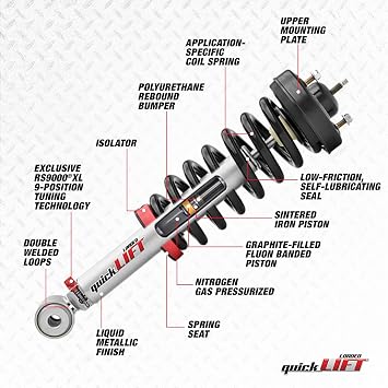 Rancho QuickLIFT RS999949 Suspension Strut and Coil Spring Assembly