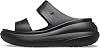 Crocs Unisex Adult Sandal, Crush Sandal, Black, 8 UK Men, 9 UK Women